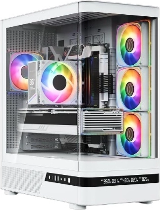 Modecom Volcano AQ200 ARGB midi torony számítógépház, fehér