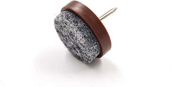 Filc alátétek szegeccsel padlóvédelemhez, 20 mm, barna (8 db)