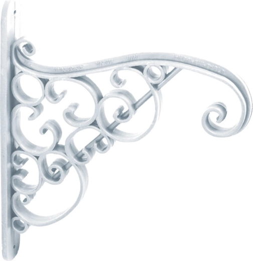 AKANT fehér, 20 cm-es függő virágtartó konzol