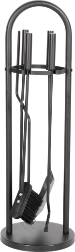 Kandalló szerszámkészlet – seprű, lapát, fogó és piszkavas