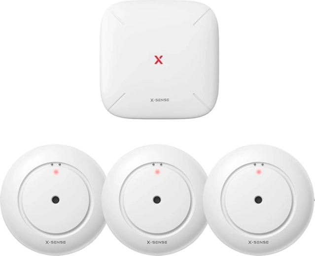 X-Sense intelligens vízszivárgás-érzékelő SWS54 (SBS50 bázisállomás + 3× SWS51)
