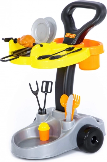 Gyermek grill készlet kocsival