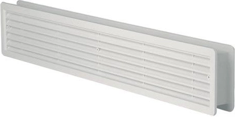 Ajtó szellőzőrács műanyag 500 × 90 mm, fehér (2 db)