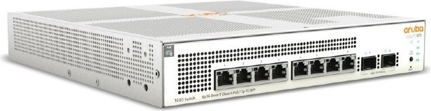 Aruba Instant On kapcsoló, 8× 1GbE PoE-vel, 2× SFP, 124 W