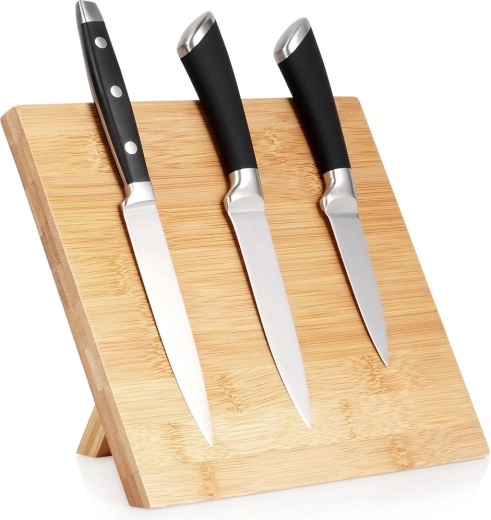 Bambusz mágneses késállvány 24 × 21 cm