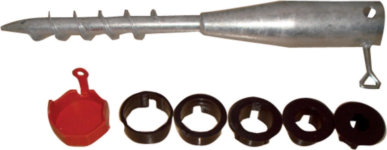 Földcsavar 520 × 68 mm, horganyzott