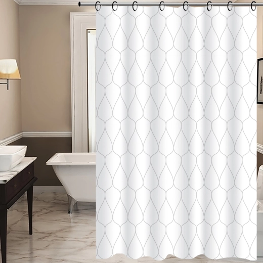 TORO Easy zuhanyfüggöny 178 × 199 cm, cseppminta, PEVA