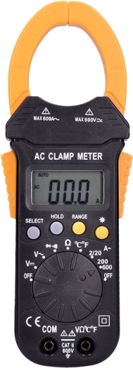 Solight lakatfogós multiméter AC/DC 600 V, AC 600 A, hőmérsékletméréssel