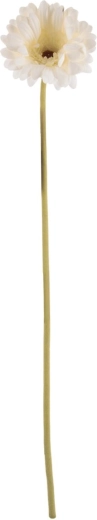 Mű gerbera virág, fehér, 61 cm