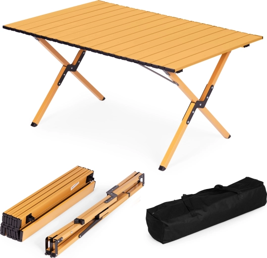 Összecsukható kempingasztal 90 × 60 cm szállítótáskával MultiGarden