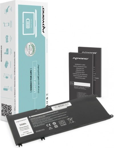 Movano 33YDH akkumulátor Dell Inspiron 15 5587 és 7588 notebookhoz, 3600 mAh