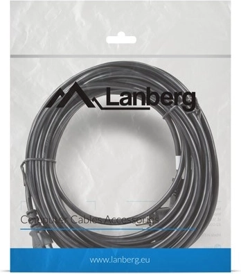 LANBERG tápkábel CEE 7/7 – IEC 320 C13, VDE, 10 m, fekete