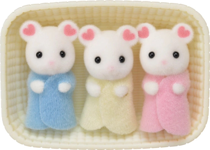 Baby Marshmallow egérke hármas ikrek
