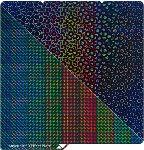 Kétoldalas 3D nyomtatólemez Phantom és Sphere hatással Anycubic Kobra S1 / S1 Combo készülékhez