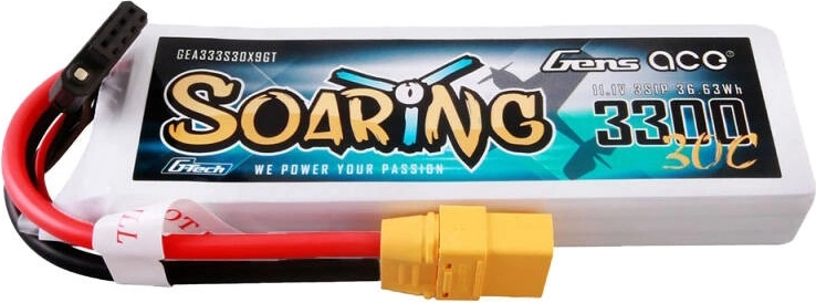 Gens ace G-Tech Soaring 3300mAh 11,1V 30C 3S1P LiPo akkumulátor XT90 csatlakozóval