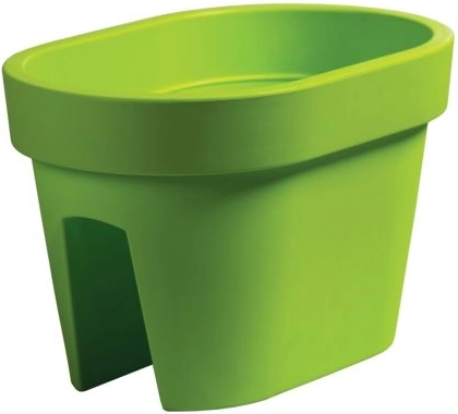 Lofly Railing korlátra akasztható virágláda, lime színű, 12,3 l
