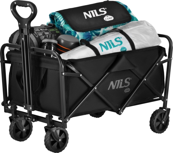 Összecsukható kempingkocsi NILS Camp, fekete