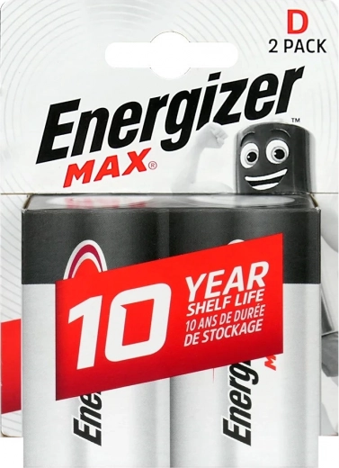 Alkáli elemek D (LR20) ENERGIZER MAX, bliszter 2 db