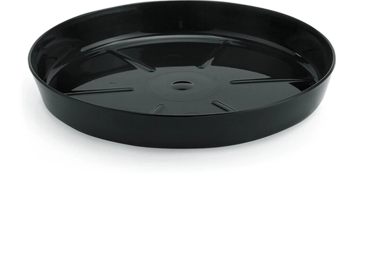 Fekete növénytálca 17 cm LAMELA, fényes polipropilén