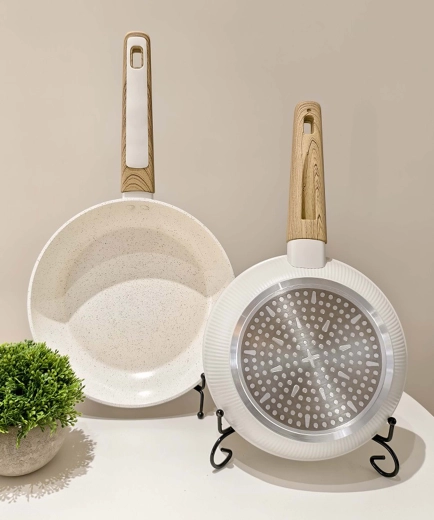 Kitchisimo Bianco serpenyő 28 cm, tapadásmentes kerámia bevonattal