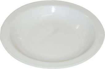 Mély műanyag tányér 23 cm, fehér