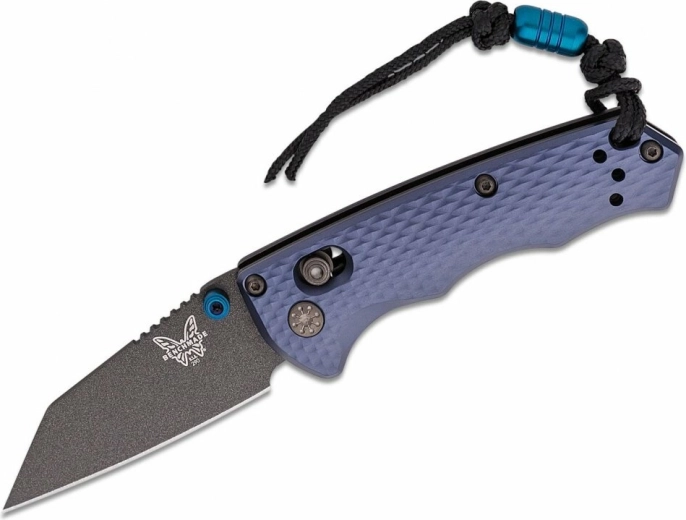 zsebkés benchmade full immunity crater blue, szürke-kék alumínium