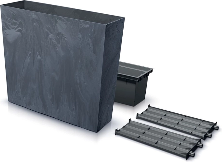 Magas URBI CASE betoneffekt T 77 cm antracit balkonláda betéttel