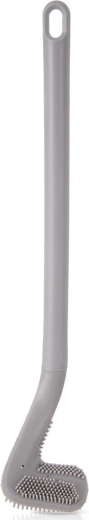 Szilikon WC-kefe, szürke, 40 cm