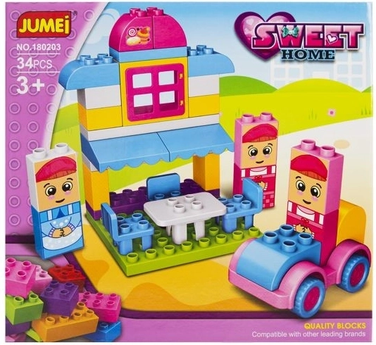Jumei kockák Sweet home cukrászda 34 darab 28 × 26 cm - 1 db