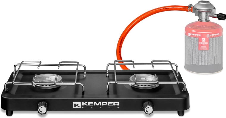 Kemper kétégős gázfőző kartushoz
