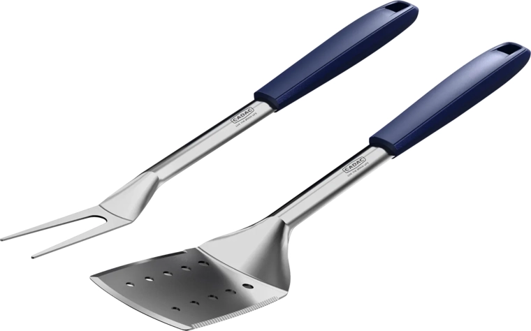 Cadac rozsdamentes acél lapát és villa mágneses, ergonomikus nyéllel