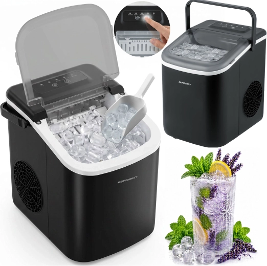 Berdsen jégkockakészítő fekete 1,1 l, 12 kg/24 h