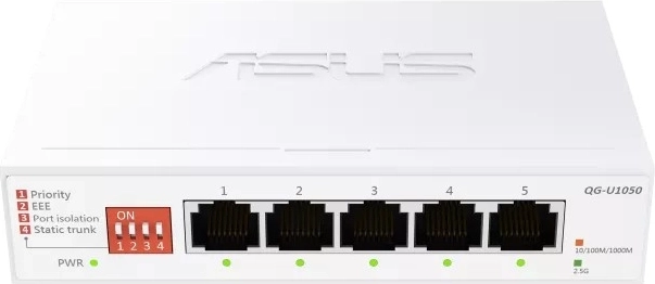Nem menedzselt 2.5G 5 portos hálózati switch QG-U1050