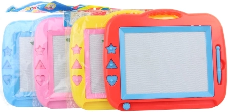 Rajzolótábla műanyagból, bélyegzőkkel 35 × 29 cm