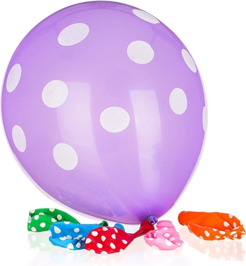 MY PARTY Dots felfújható léggömbök, 30 cm – 6 db
