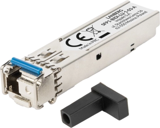 SFP BIDI A optikai modul 1,25 Gb/s sebességhez, 3 km hatótávolsággal, 1310/1550 nm, simplex LC/UPC