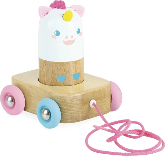 Húzogatós unikornis Lily fa játék VILAC