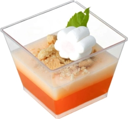 Átlátszó desszert poharak 30 darabos készlet