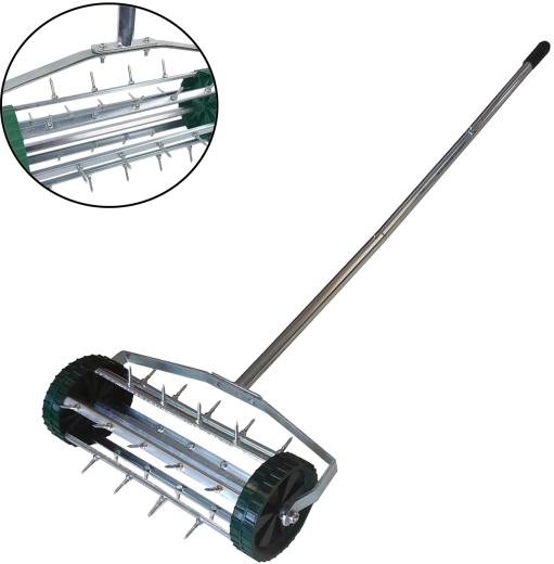 Kézi gyepszellőztető kerekekkel 148 cm - 1 db