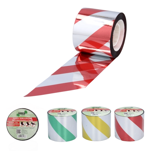 Visszaverő madárriasztó szalag 50 m × 4,8 cm (színkeverék)