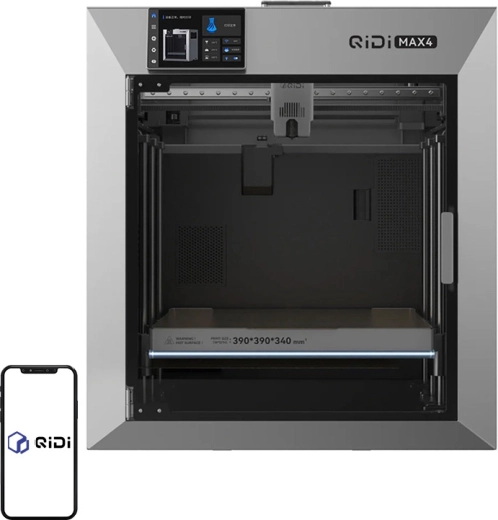 QIDI Max 4 zárt 3D nyomtató fűtött kamrával