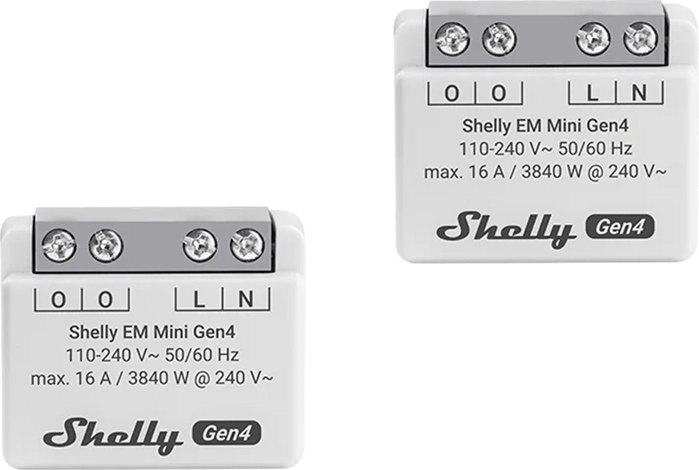 Shelly EM Mini Gen4 energiafogyasztásmérő (2 db)