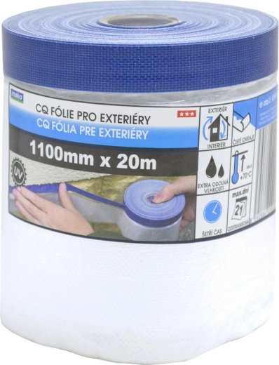 Kültéri takarószalag fedőfóliával 110 × 20 m, öntapadó