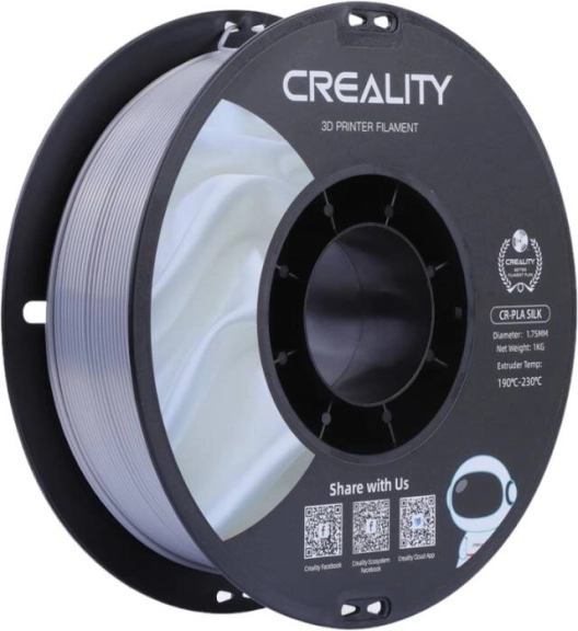 Creality CR-PLA Silk ezüst filament 1,75 mm (1 kg)