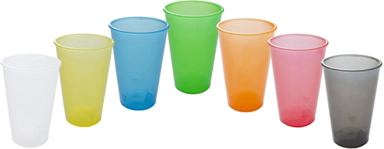 Visszaváltható műanyag pohár 0,3 l – színmix