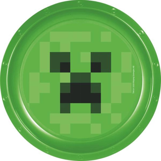 Minecraft műanyag tányér, 22 cm