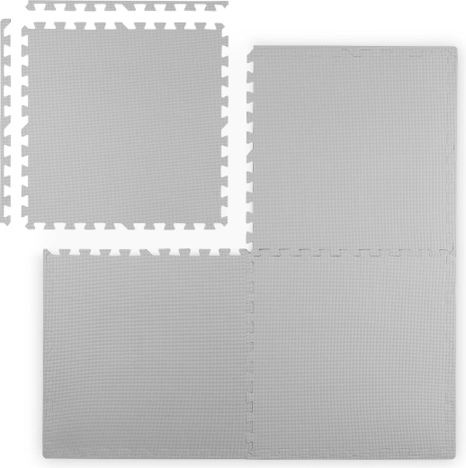 Nagy habszivacs kirakós alátét RICOKIDS 60 × 60 cm, 4 db, szürke