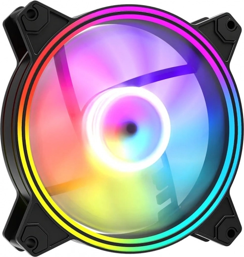 ARGB ventilátor 120 mm fekete Volcano Apex 120