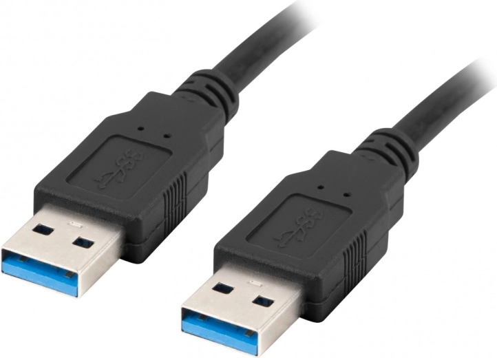 USB kábel USB-A (apa/apa) 3.0 0,5 m fekete