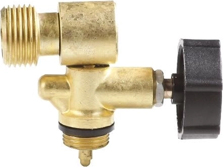 MEVA elzárószelep G 1/2" balmenet oldalsó kivezetéssel 2 kg PB palackokhoz